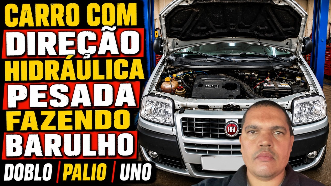 CARRO COM DIREÇÃO HIDRÁULICA PESADA DURA FAZENDO BARULHO RUÍDOS FIAT DOBLO PALIO UNO STRADA SIENA!