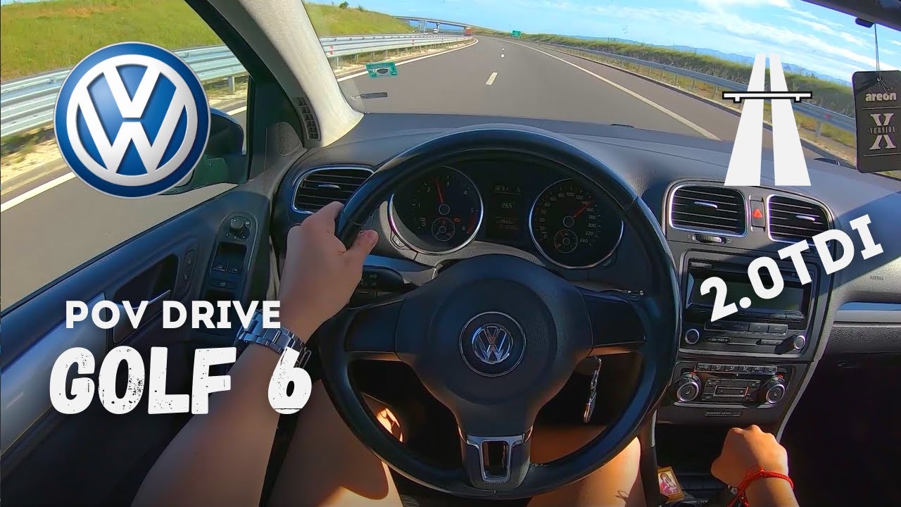 Volkswagen Golf 6 2.0TDI 110HP | POV Test Drive (60FPS)