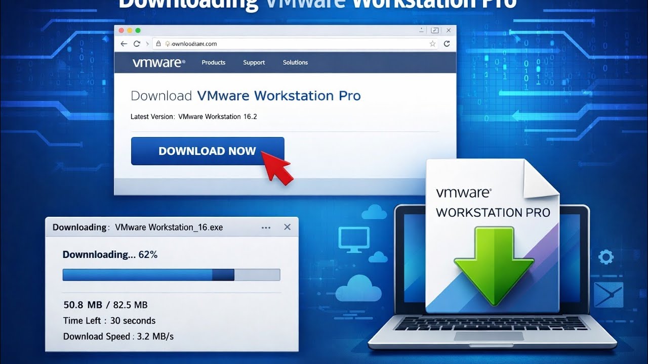 Downloading and installing VM workstation pro | Step by step guide of VM workstation pro