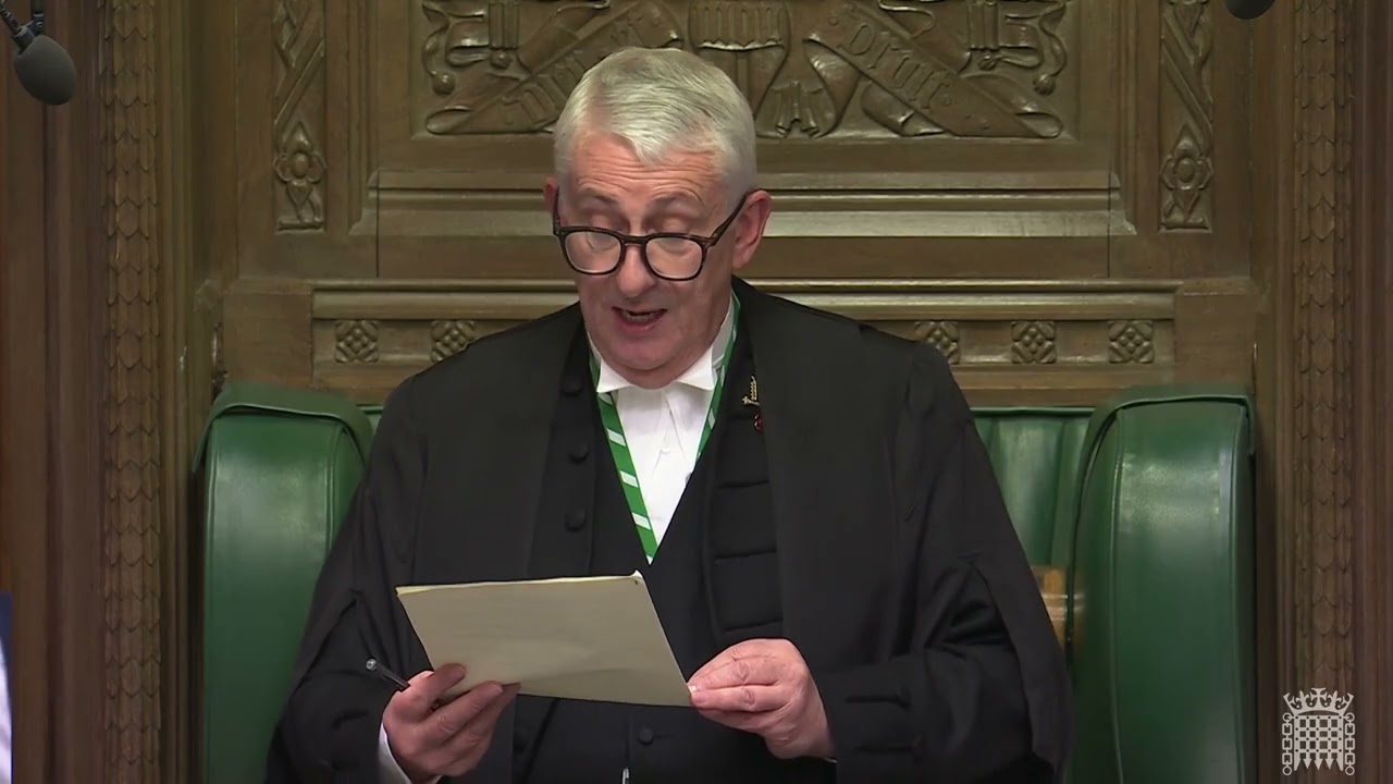 House of Commons - Speakers Statement - Briefing to the Media Before the House - 28/10/2024