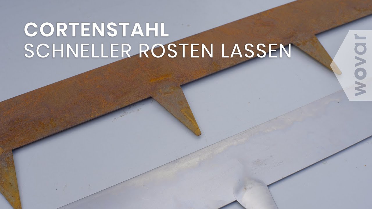 Cortenstahl schneller rosten lassen? Tipps zur Beschleunigung des Oxidationsvorgangs von Cortenstahl