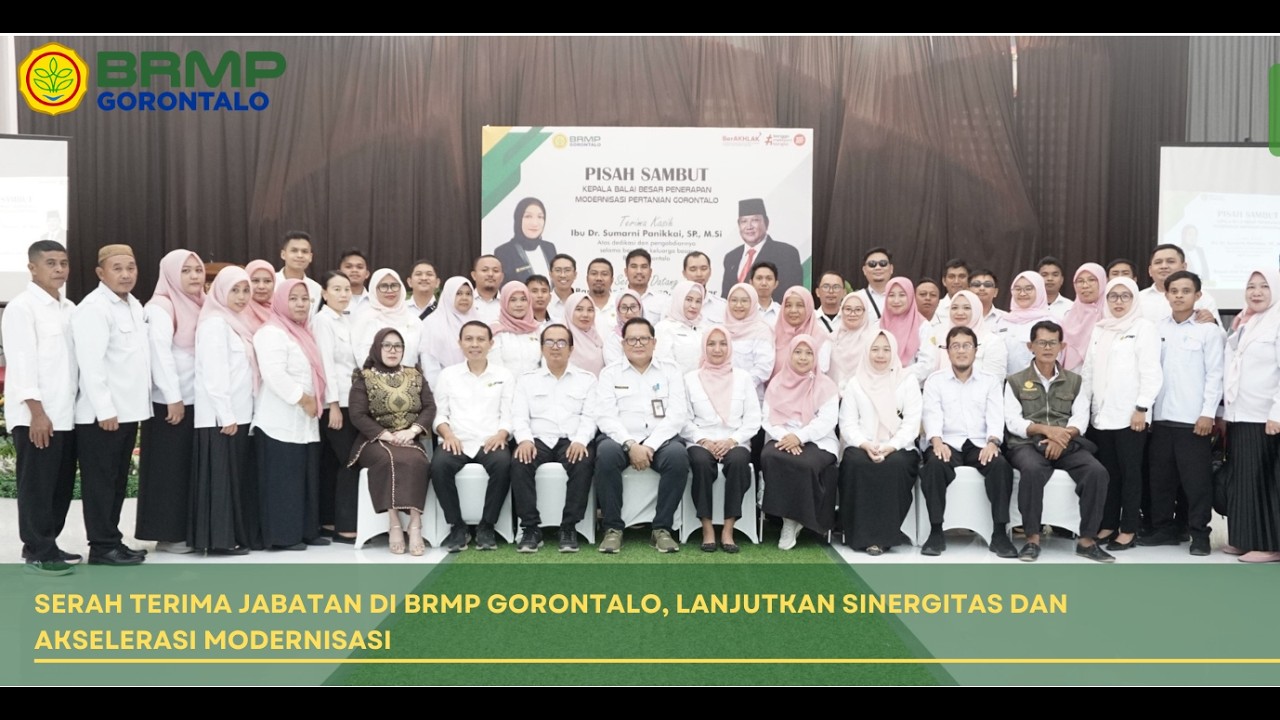 Serah Terima Jabatan di BRMP Gorontalo, Lanjutkan Sinergitas dan Akselerasi Modernisasi