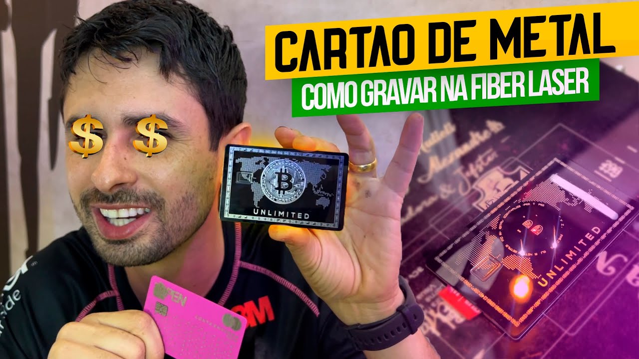 COMO FAZER CARTÃO DE CRÉDITO DE METAL NA FIBER LASER