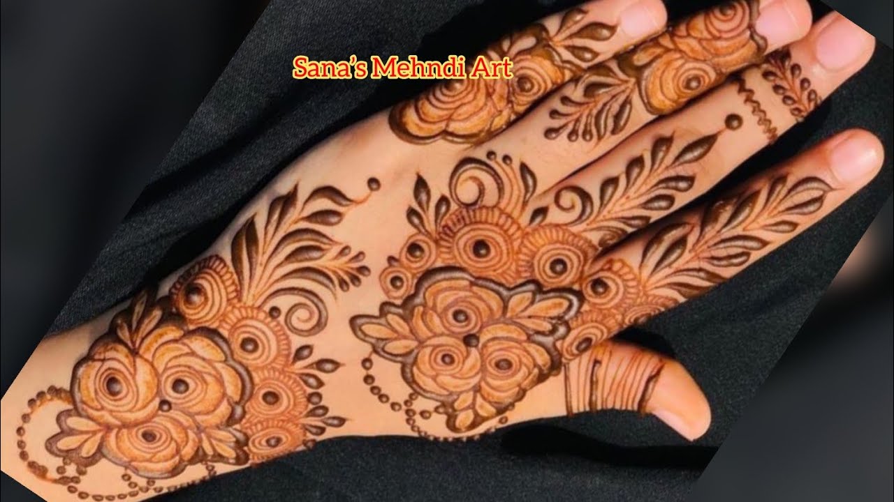 Trending Bold Dubai Rose Patches Mehndi Design | Step by Step Tutorial | Henna Fever