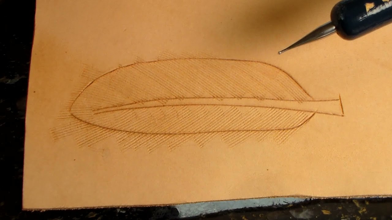 Making a leather feather Pt 1