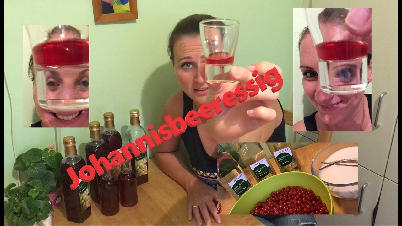 selbstgemacht | roter Johannisbeeressig