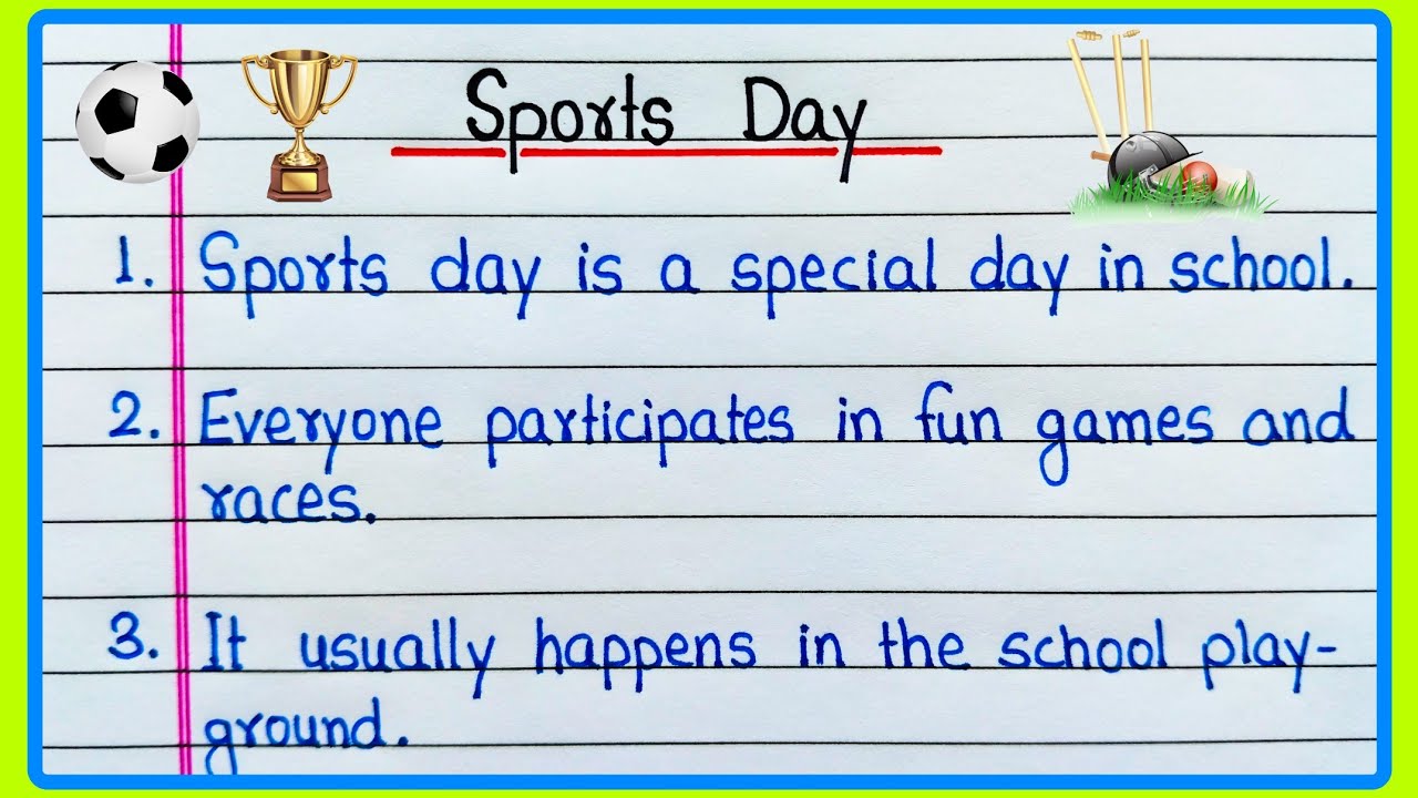 10 lines on Sports Day essay | Essay on Sports Day in English | About Sports Day | Sports Day