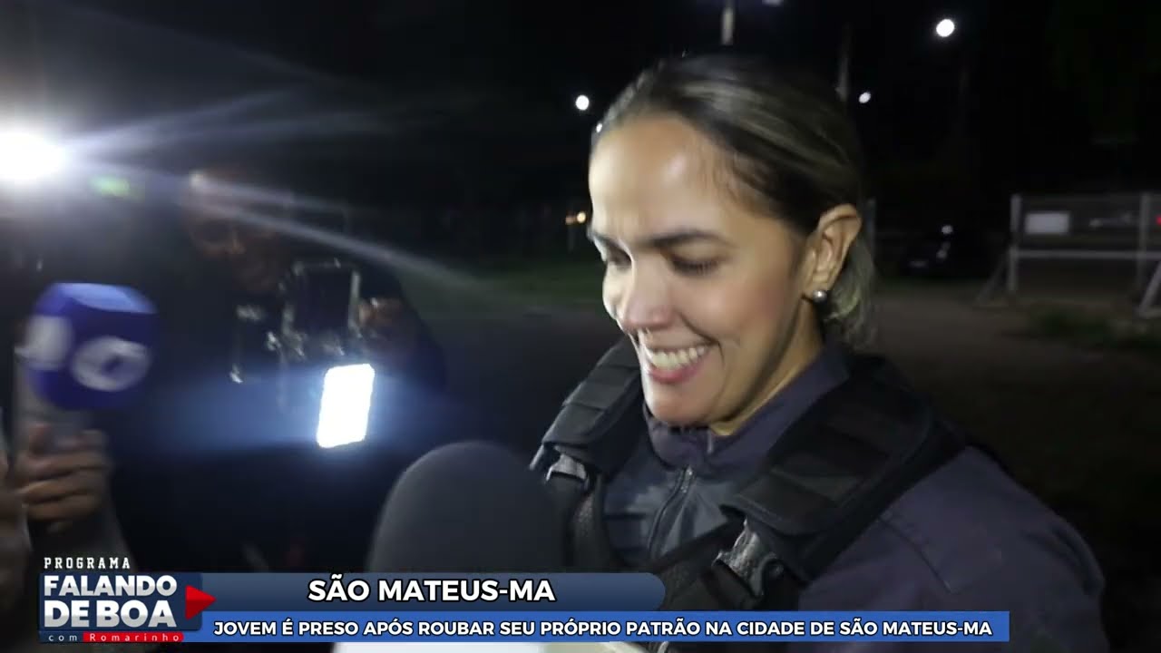 JOVEM É PRESO APÓS ROUBAR SEU PRÓPRIO PATRÃO NA CIDADE DE SÃO MATEUS-MA