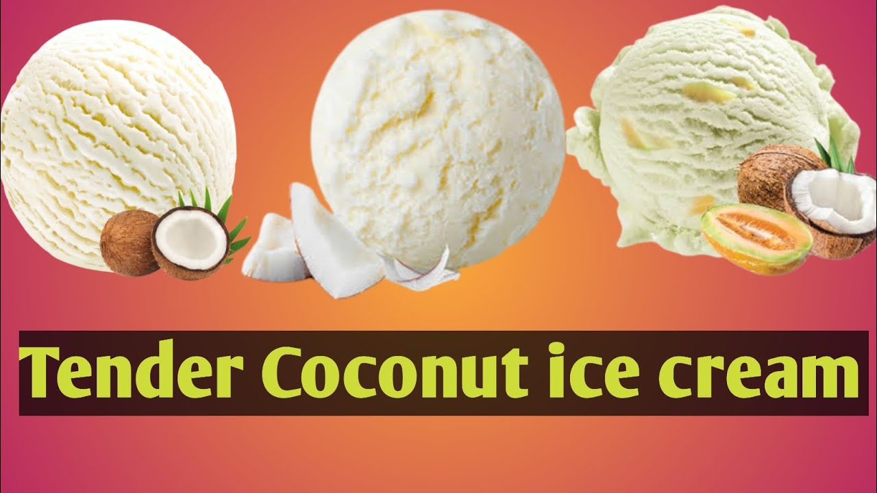 How to make coconut ice cream|Tender coconut ice cream|Home made Coconut Ice cream|