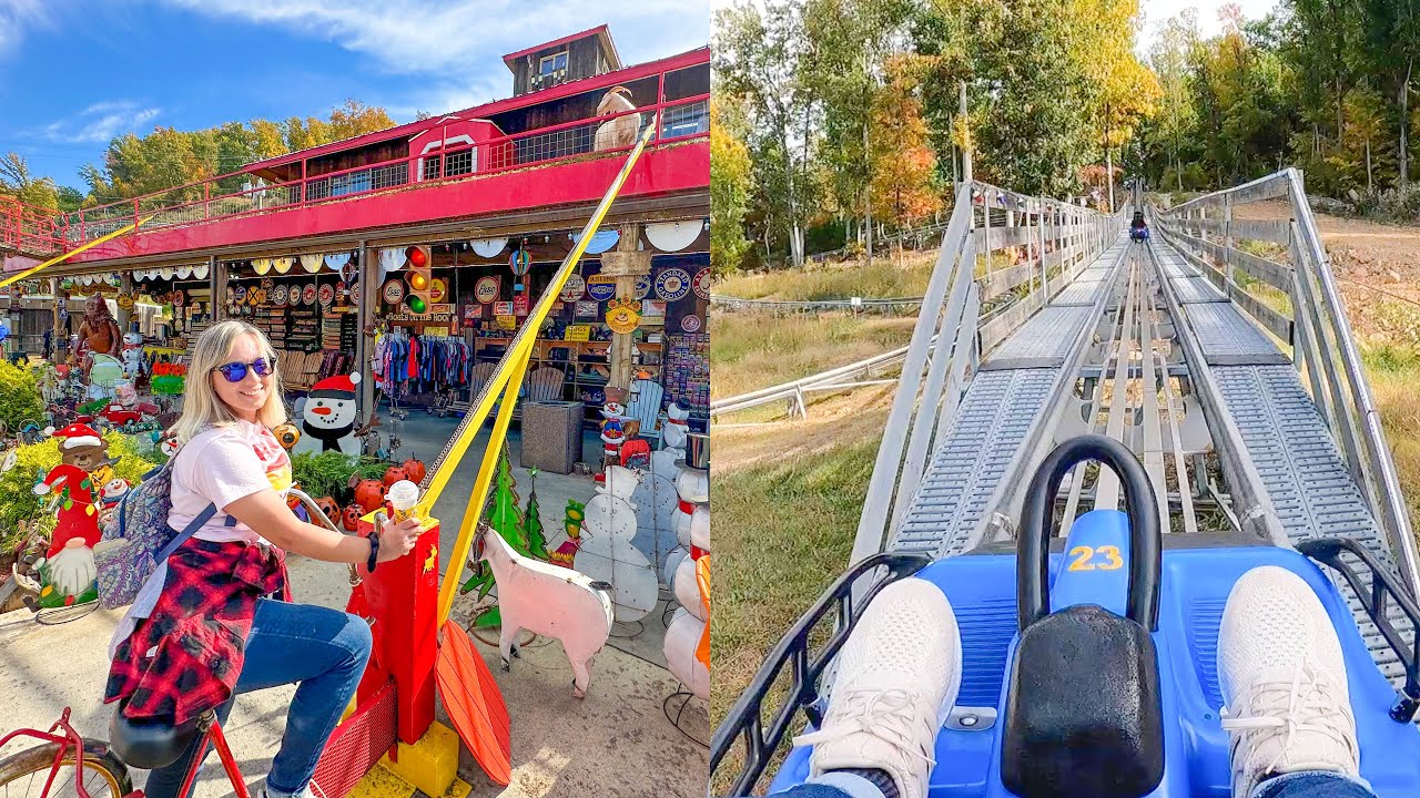 Pigeon Forge TN Vlog! Goats on the Roof, Fun Mountain Coaster, Apple Barn & Fall Colors 🍂