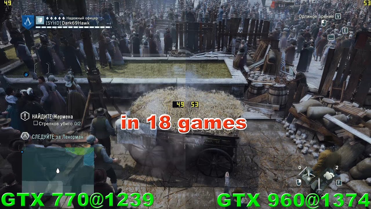 GTX 770 vs GTX 960 in 18 Games