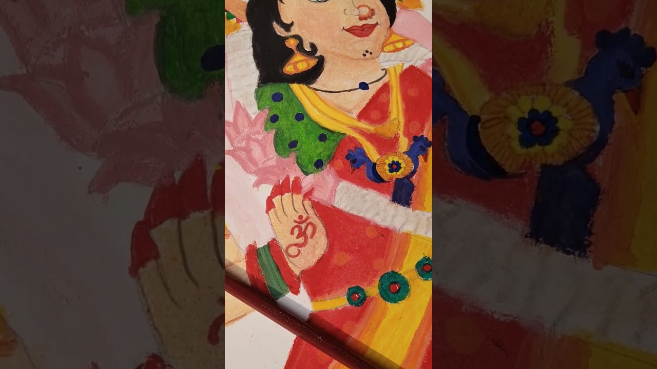 Maa Durga drawing 😘 ......
