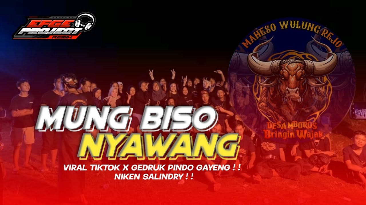 DJ BANTENGAN MUNG BISO NYAWANG || JINGGLE MAHESO WULUNG REJO || FROM DJ EFGE PROJECT