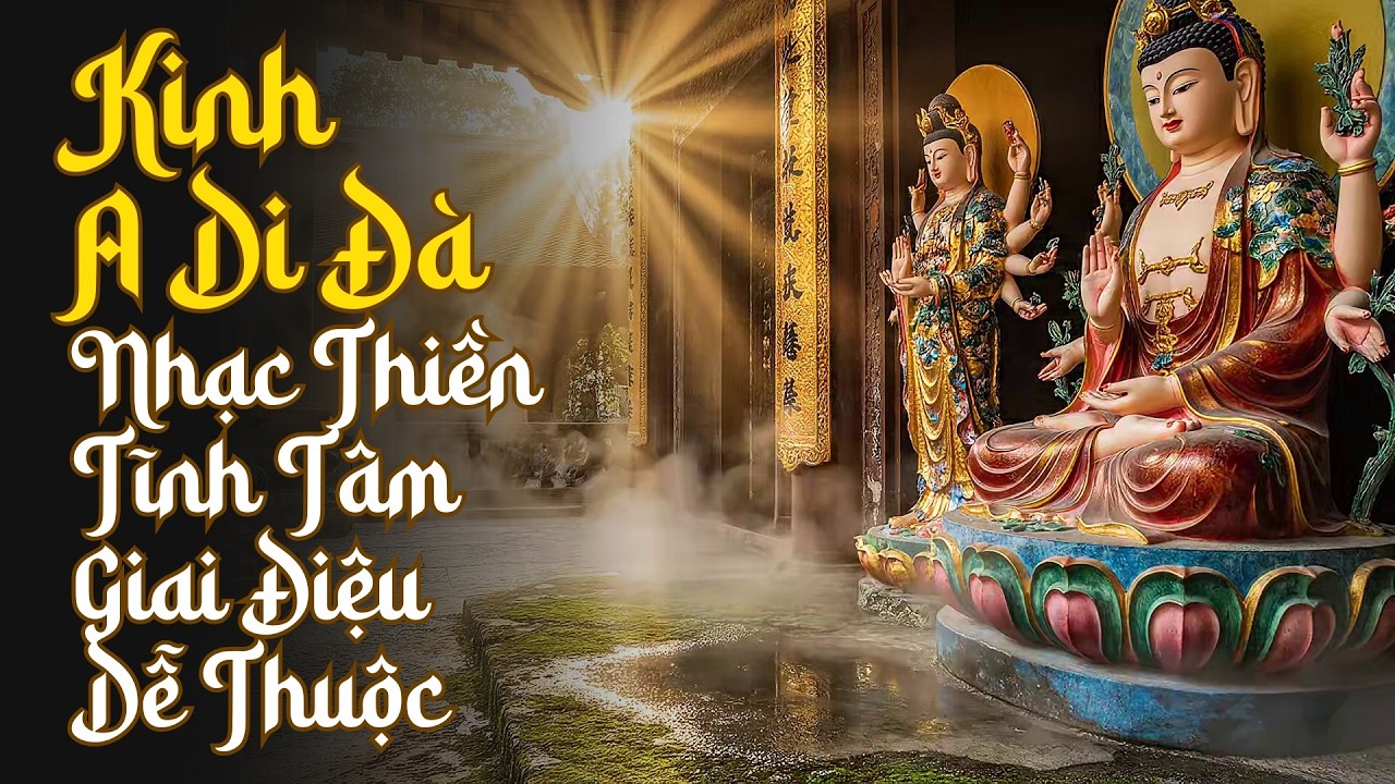 Nhạc Niệm Phật & Kinh A Di Đà Tụng Chậm Trầm Ấm, Tĩnh Tâm, Nghe Dễ Ngủ Cầu An 🙏🪷