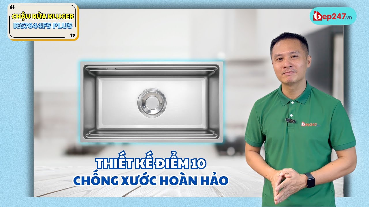 Chậu Rửa Bát Kluger KG7644FS Plus | 10 Điểm Tuyệt Đối | BEP247.vn