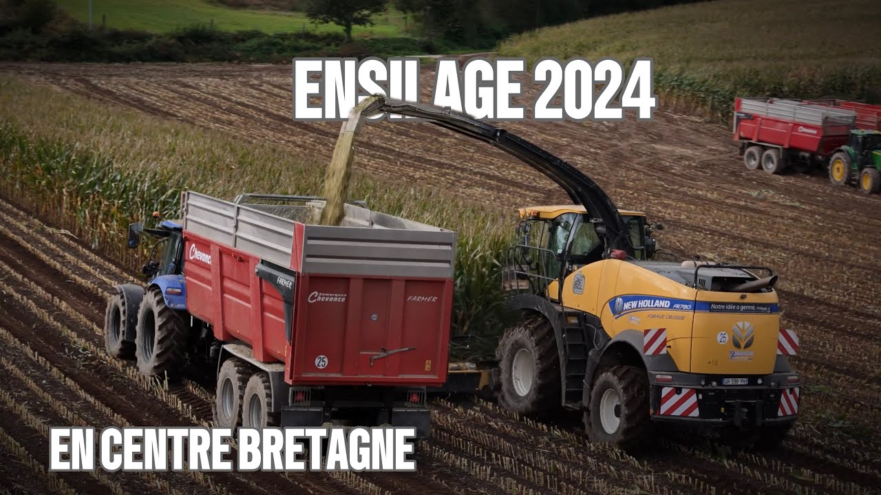 ⛅️ENSILAGE EN CENTRE BRETAGNE AVEC UNE FR 780 10 RANGS 🌽