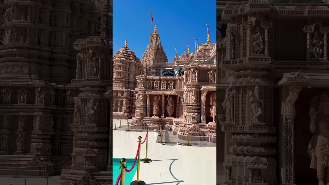 Discover the first traditional Hindu Mandir in the UAE &ndash; a masterpiece of unity and culture 🙏