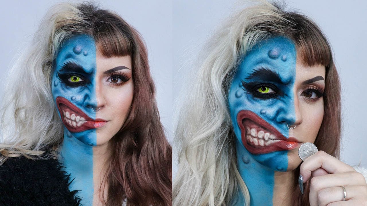 DUAS CARAS BATMAN MAKEUP / HARVEY DENT TWO FACE / Maquiagem Artística / Nay Firens