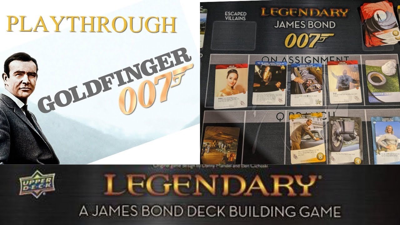 LEGENDARY JAMES BOND 007 BOARD GAME - GOLDFINGER PLAYTHROUGH