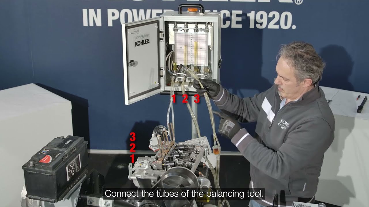 KOHLER KDW: Balancing the Pump Injector Delivery