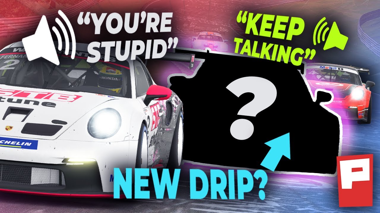 Я оставил голосовой чат включенным, и это произошло... (iRacing Porsche Cup на Нордшляйфе)