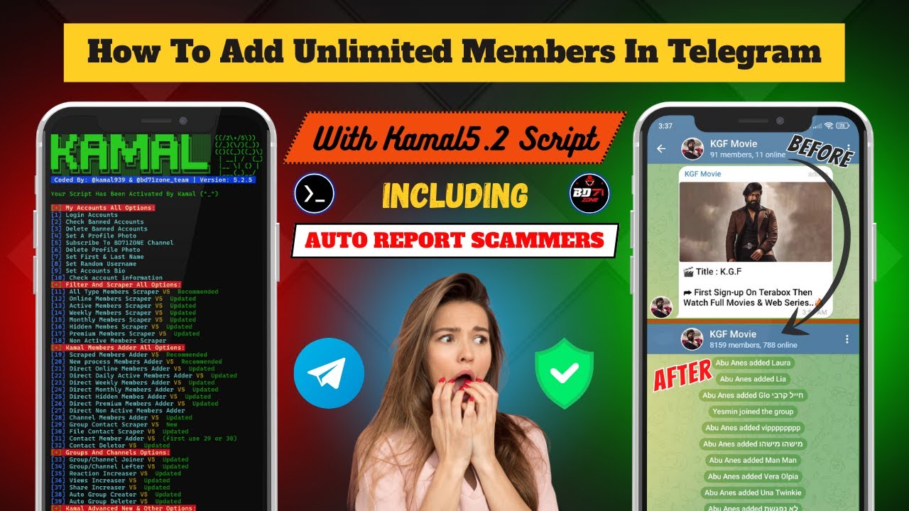 Telegram New Members Adder Script For 2025 - 2026⚡|  All Problem Fixed 🔰 | Ban Safe ✅