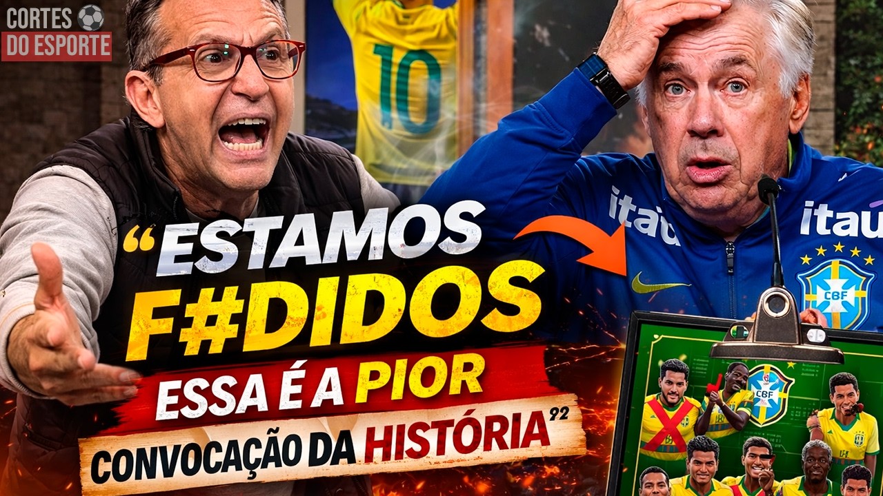 CRAQUE NETO DETONA ANCELOTI AP&Oacute;S CONVOCA&Ccedil;&Atilde;O DA SELE&Ccedil;&Atilde;O