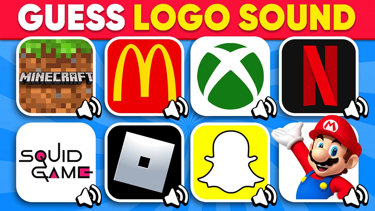 Guess the Logo Sound 🤔👀🔊 Netflix, McDonald's, TikTok, Squid Game, Mario | Logo Quiz 2025
