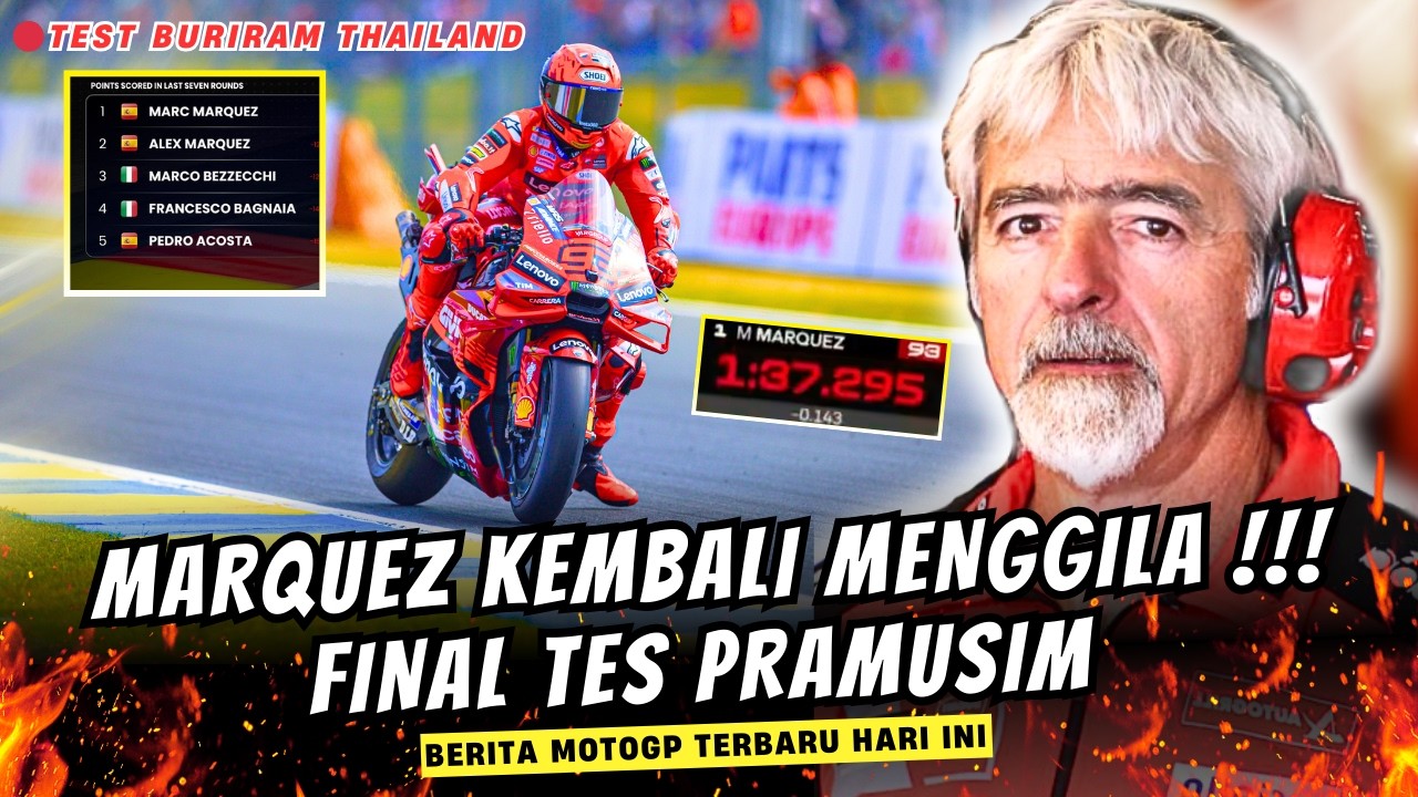 TES BURIRAM MEMANAS🔥MARQUEZ NGAMUK LAGI‼️BERITA MOTOGP HARI INI