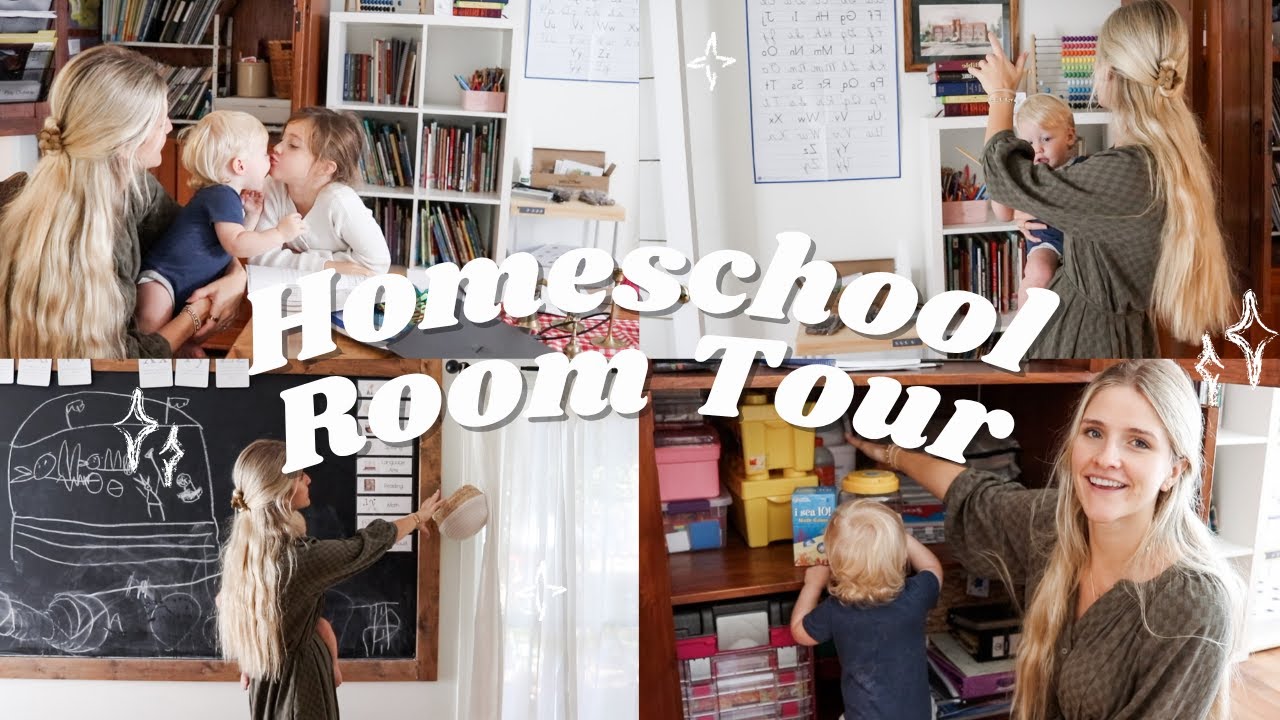 Homeschool Room Tour // How I Homeschool with Toddlers at Home