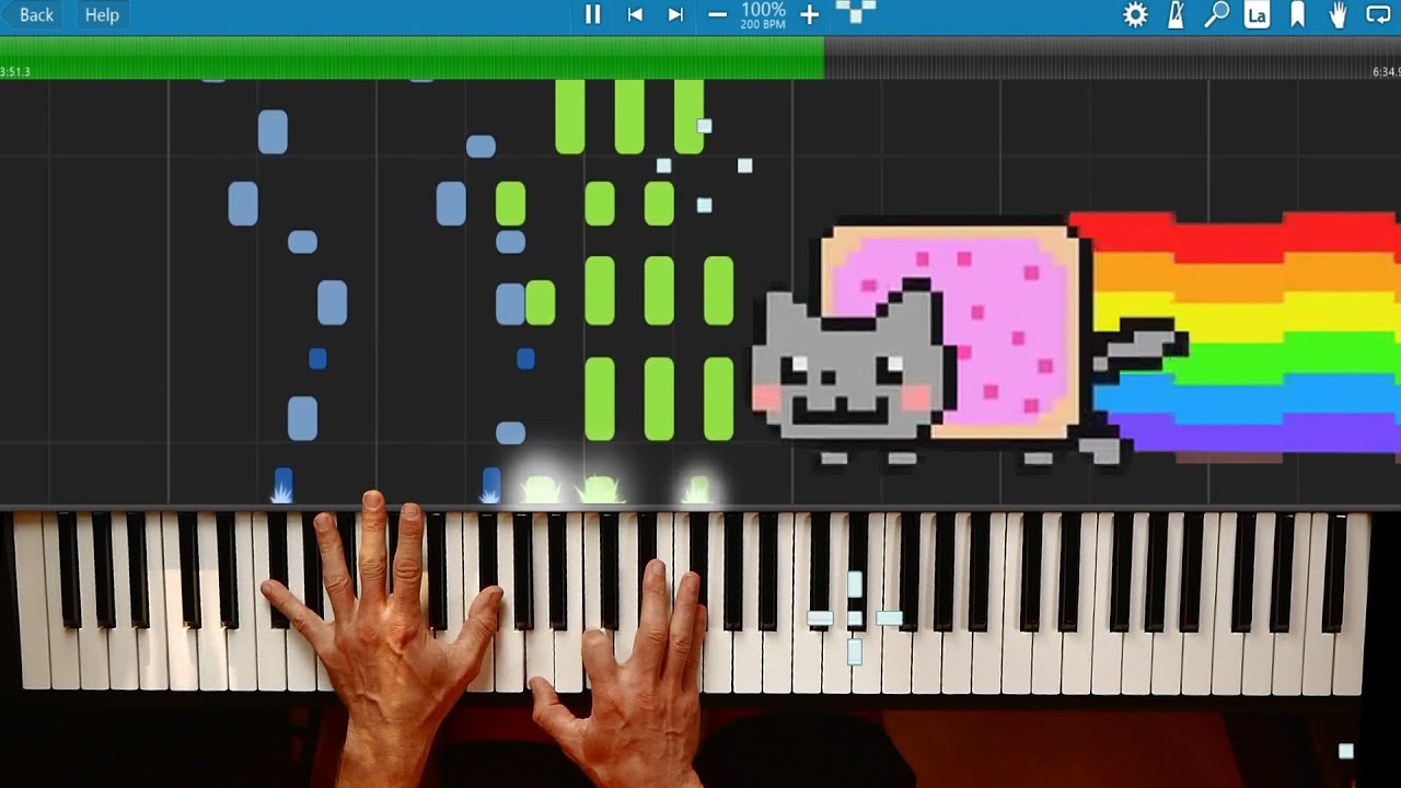 Nyan-Cat (Synthesia) // Tom Brier (Re-edit Medium Level)