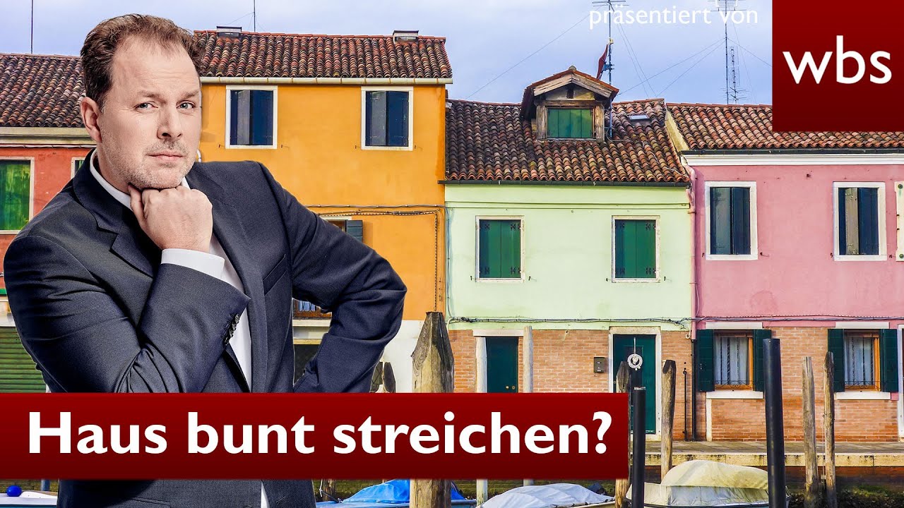 Knallbunte Hausfassade: Darf ich mein Haus streichen, wie ich will? | Anwalt Christian Solmecke