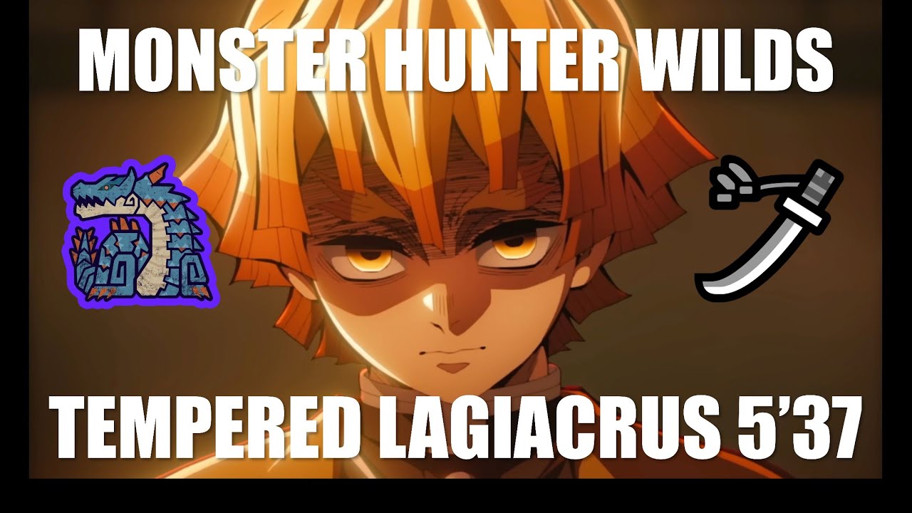 Tempered Lagiacrus 5'37 Longsword | Monster Hunter Wilds, no palico, under water fight