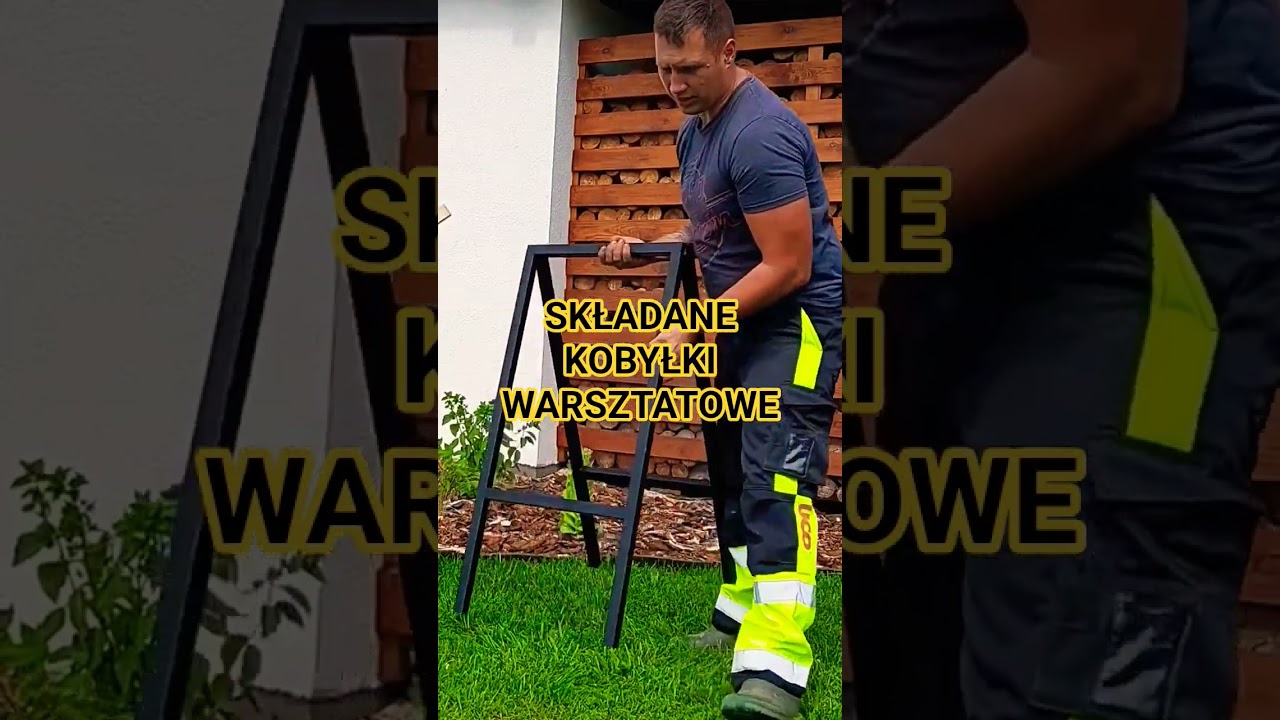 SKŁADANE STALOWE kobyłki warsztatowe #story #diy #woodwork #woodworking #farming #garage #home