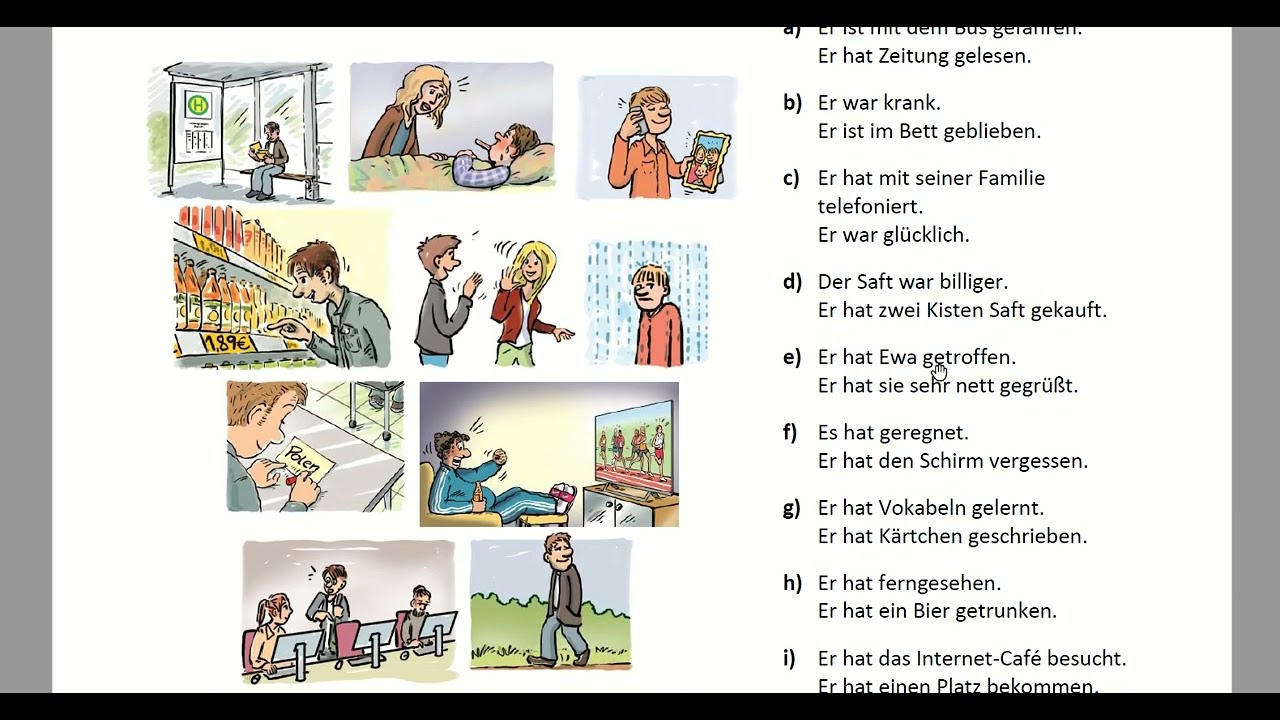 Linie 1 A2 Arbeitsblätter Grammatik - Klett Sprachen 5