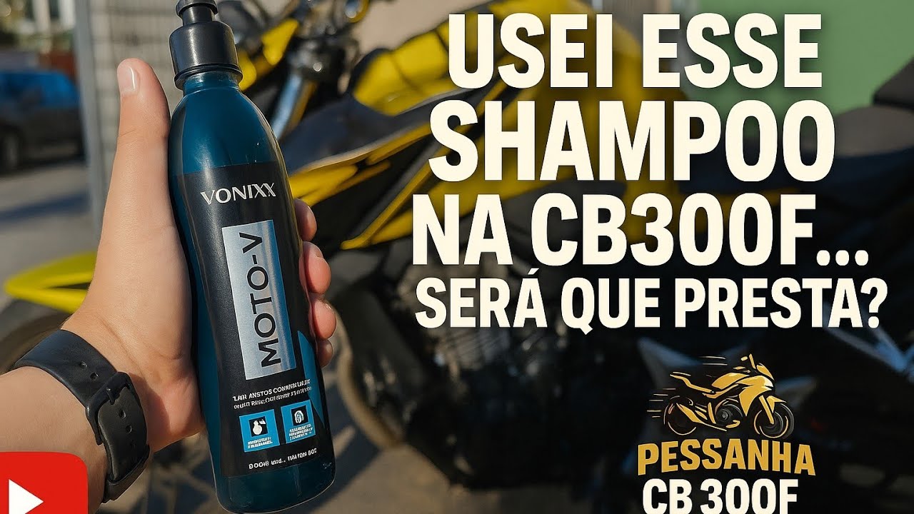 MELHOR Shampoo Para Sua Moto? Testei o Moto V da Vonix!