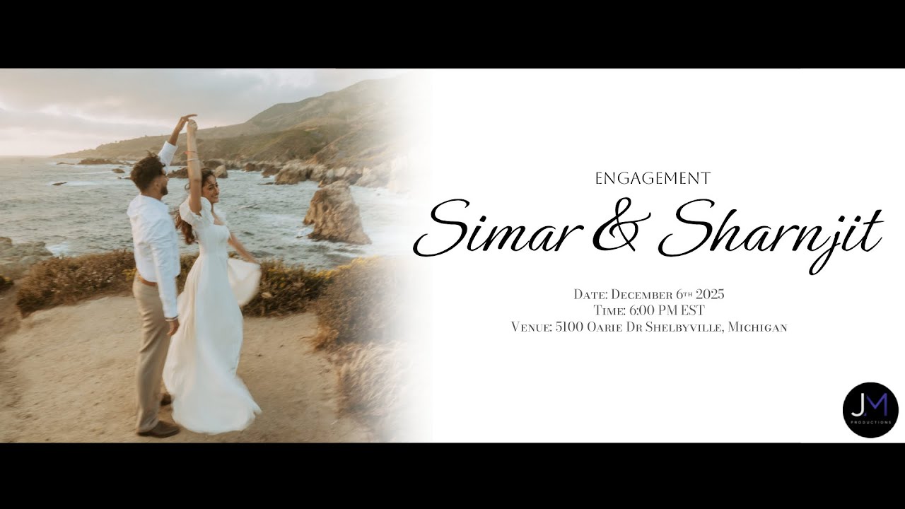 Simar & Sharnjit's Engagement - December 6th | JM Productions