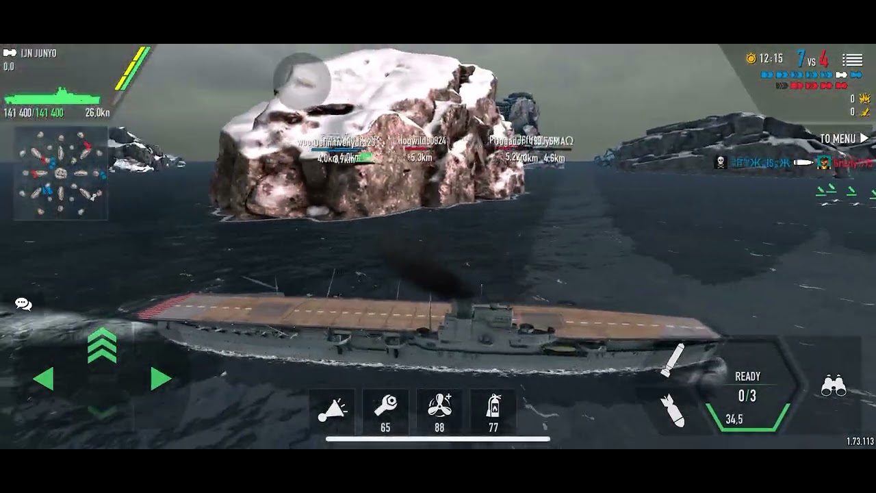 Battle of Warship: Junyo vs Enterprise 