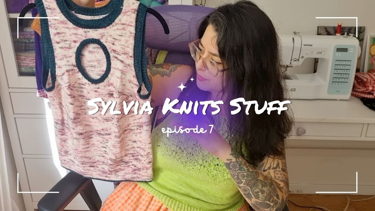 Three finished tops and a pair of shorts, working on my Halloween colorwork sweater and a fuzzy vest