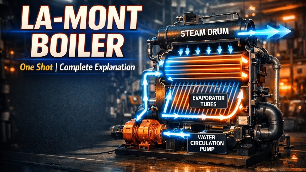 🗣️La-Mont Boiler in Hindi✅ | High Pressure Water Tube Boiler | One Shot✅