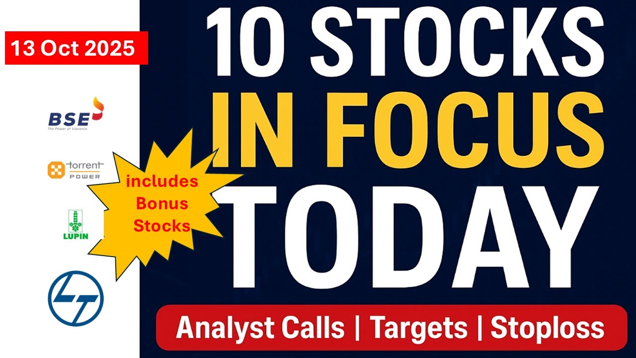 Today's Share News|Targets|Share Price- MFSL,LUPIN,AUROPHARMA,NATIONALUM,SUBROS,FIEMIND, KEC & More