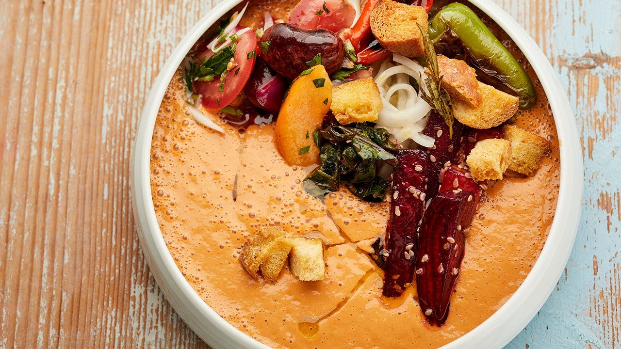 Sommerliche Gazpacho Bowl | Vegan Masterclass Livestream