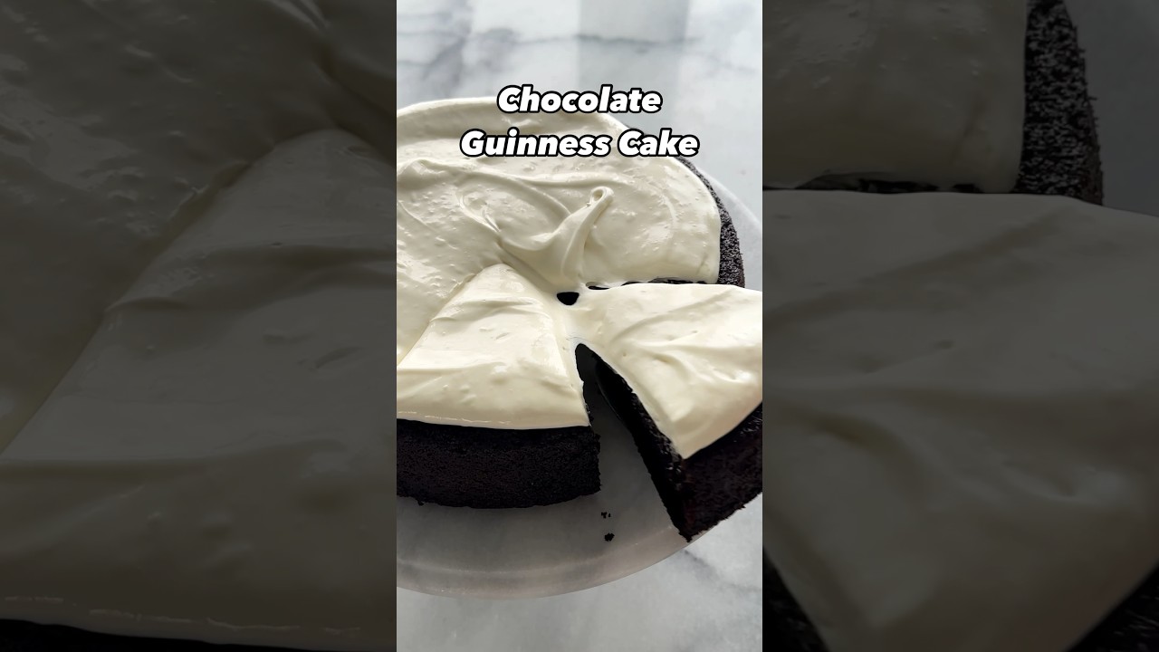 Chocolate Guinness Cake! Recipe&rsquo;s in the description ☘️