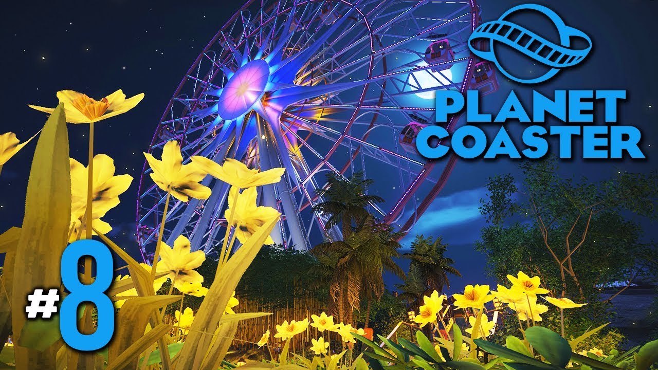 หมู่บ้านป่าไผ่ แสงไฟเฉิดฉาย - Planet Coaster #8[ENG CC](มีต่ออ)
