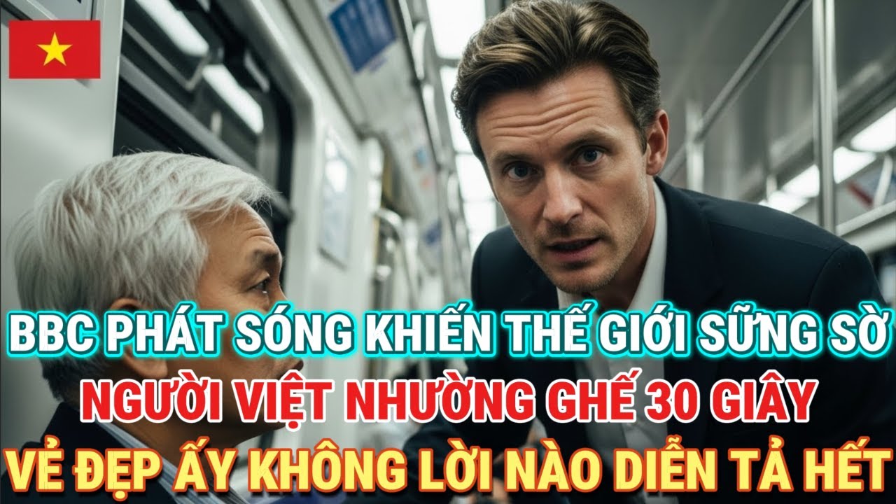 BBC phát sóng 30 giây người Việt nhường ghế trên tàu điện Hà Nội khiến cả thế giới lặng đi chỉ 30s!!