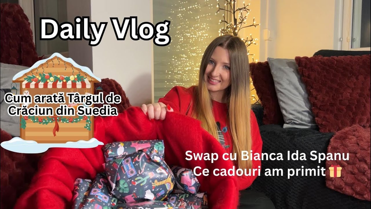 Daily Vlog | Cadouri primite Swap| Haul & Târgul de Crăciun din Suedia | M-au atacat pescarușii