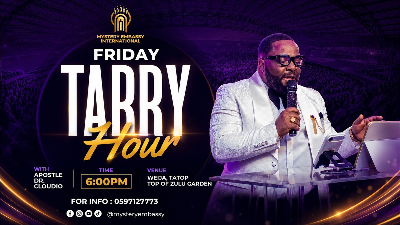 Copy of TARRY HOUR SERVICE|| 23RD JANUARY 2026 || DR. CLOUDIO(PhD)
