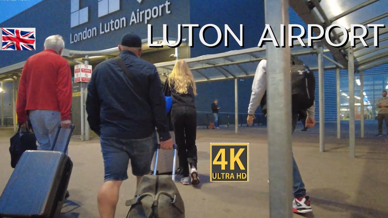 London Luton Airport {LTN} Departures .4K.UHD🌏