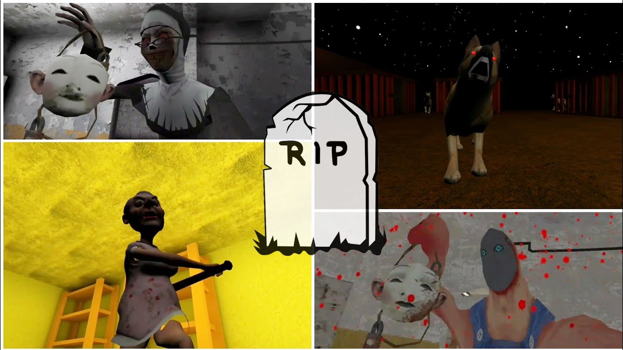 Death Scene Ending Battles| Old Evil Nun vs Grandpa vs Granny vs Fat Daddy