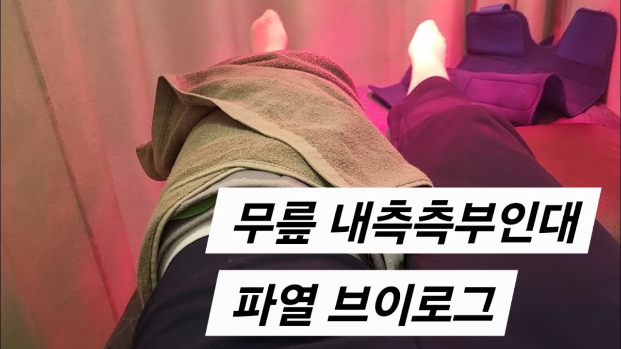 무릎 내측측부인대 파열되서 속상한 브이로그
